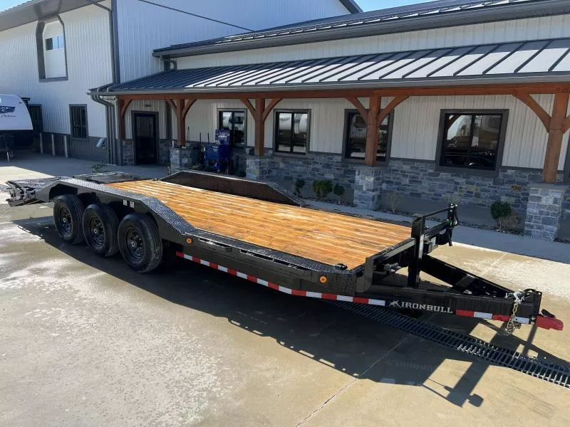 2026 Ironbull 102x24' Equipment Trailer 21000# GVW * TRIPLE AXLE * FULL WIDTH RAMPS * 102" DECK * DRIVE OVER FENDERS * 8" FRAME UPGRADE