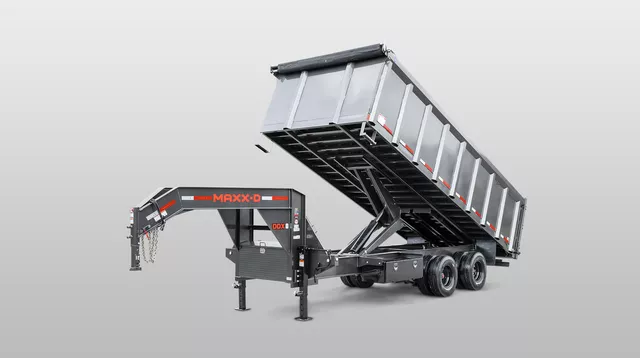 2026 Maxxd 8x20' Gooseneck Deckover Dump Trailer 20000# GVW * 10000# DEXTER AXLES * WIRELESS REMOTE * 7GA FLOOR * 48" HIGH SIDES * 12"/19# I-BEAM FRAME * OVERSIZE 6X30 SCISSOR HOIST * HDSS SUSPENSION * HD TOP RAIL * STAB JACKS