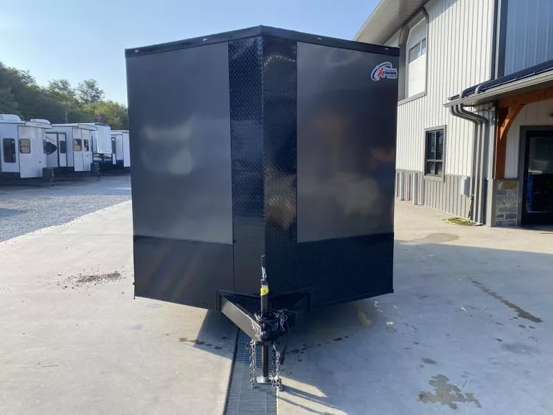 2026 Xtreme Cargo 8.5x16 Enclosed Car Hauler Trailer 9990# GVW * 5200# AXLES * CHARCAOL BLACKOUT EXTERIOR * 7' HEIGHT UTV PKG * .030 SEMI-SCREWLESS * RV DOOR * PLYWOOD WALLS AND FLOOR * TUBE STUDS * D-RINGS * 6" TUBE FRAME TmEbUue4zxwk