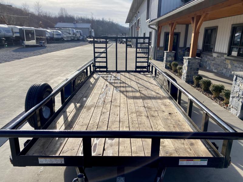 USED 2017 Big Tex Trailers 7X18' 10PI Pro Series Tandem Axle Pipe Top