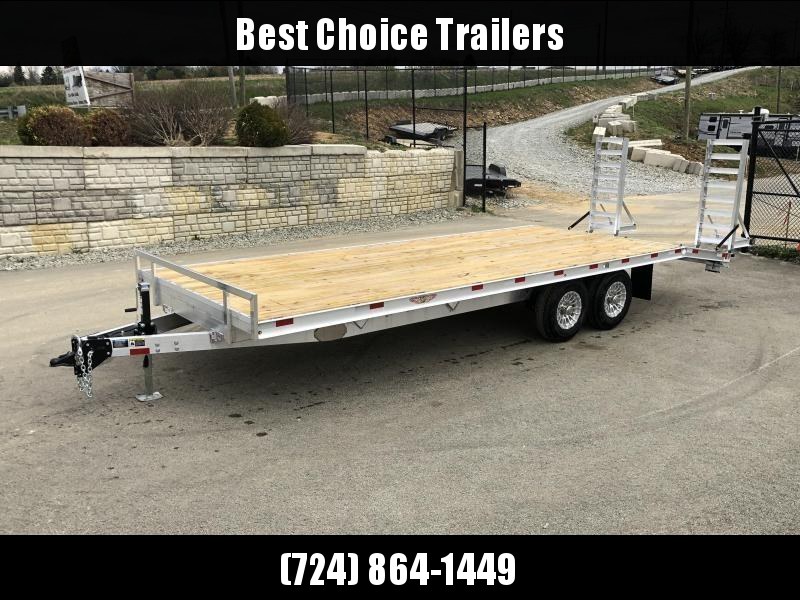 2021 H and H 102x20' Aluminum Beavertail Deckover Trailer 9900# GVW * ALUMINUM STAND UP RAMPS W/ SPRING ASSIST * STACKED CHANNEL FRAME * CHANNEL C/M * 12K JACK * ADJUSTABLE COUPLER * SELF CLEANING ALUMINUM DOVETAIL * ALUMNIUM WHEELS 2021 H and H 102x20' Aluminum Beavertail Deckover Trailer 9900# GVW * ALUMINUM STAND UP RAMPS W/ SPRING ASSIST * STACKED CHANNEL FRAME * CHANNEL C/M * 12K JACK * ADJUSTABLE COUPLER * SELF CLEANING ALUMINUM DOVETAIL * ALUMNIUM WHEELS