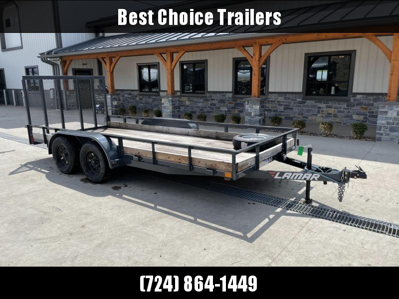 USED 2018 Lamar 6.5x16' Utility Landscape Trailer 7000# GVW USED 2018 Lamar 6.5x16' Utility Landscape Trailer 7000# GVW