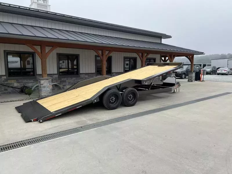 2026 MAXXD 102x24' T8X Power Tilt Equipment Trailer 17500# GVW * DUAL PISTON * HYDRAULIC JACK * FULL FRAME TILT * 102" DECK/DRIVE OVER FENDERS * TORSION SUSPENSION * WIRELESS REMOTE * WINCH PLATE * 12" O.C. CROSSMEMBERS * 8000LB AXLES * 17.5IN RUBBER
