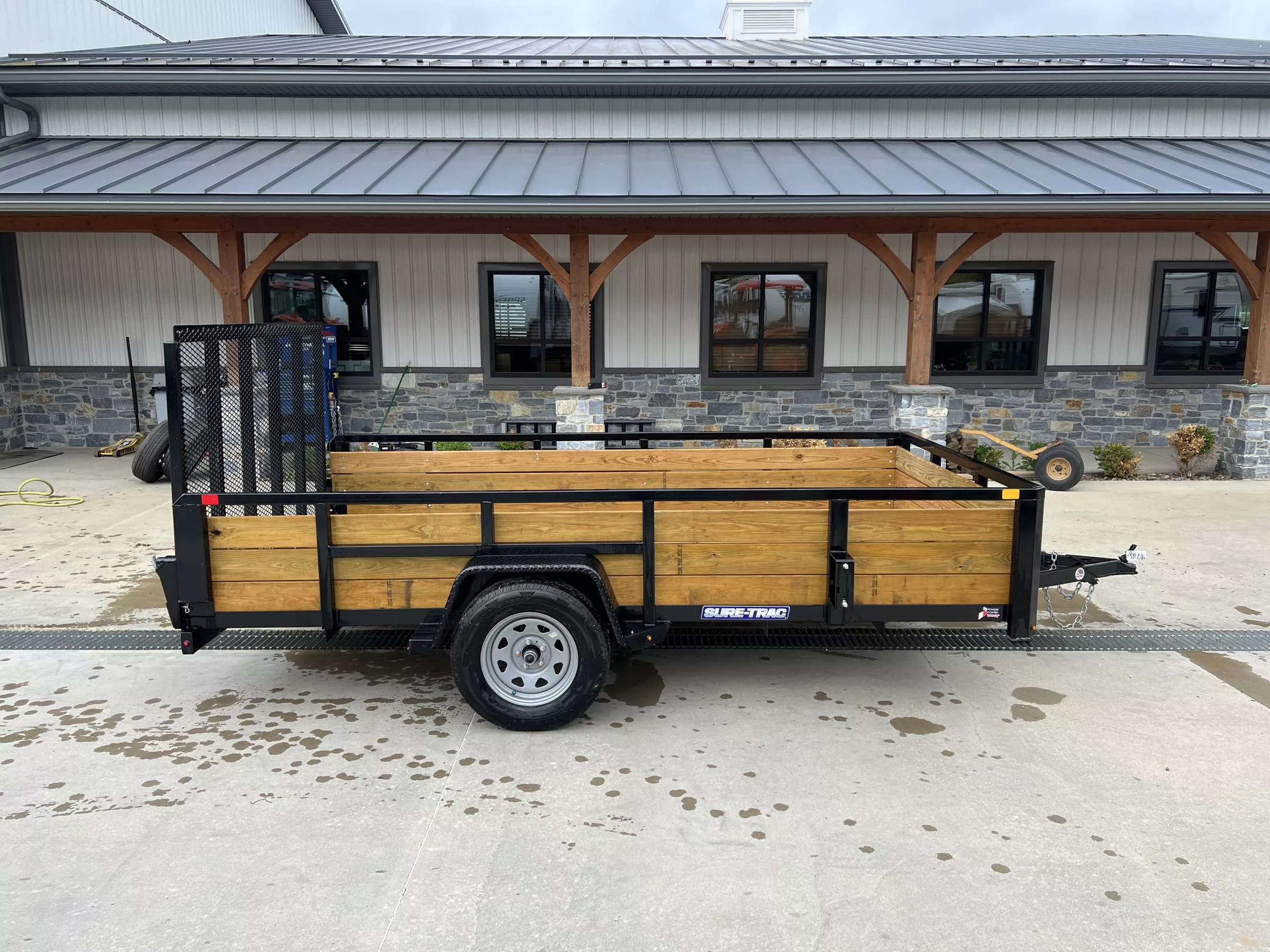2025 Sure-Trac 7x12' High Side Utility Landscape Trailer