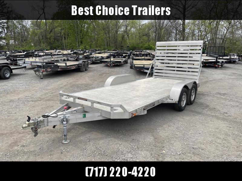 USED 2015 Aluma 7x16' Utility Landscape Trailer 7000 GVW * TORSION * EXTRUDED FLOOR * JACKSTANDS * SWIVEL D-RINGS * TRIPLE TUBE TONGUE * A;UMINUM WHEELS * REMOVABLE FENDERS USED 2015 Aluma 7x16' Utility Landscape Trailer 7000 GVW * TORSION * EXTRUDED FLOOR * JACKSTANDS * SWIVEL D-RINGS * TRIPLE TUBE TONGUE * A;UMINUM WHEELS * REMOVABLE FENDERS
