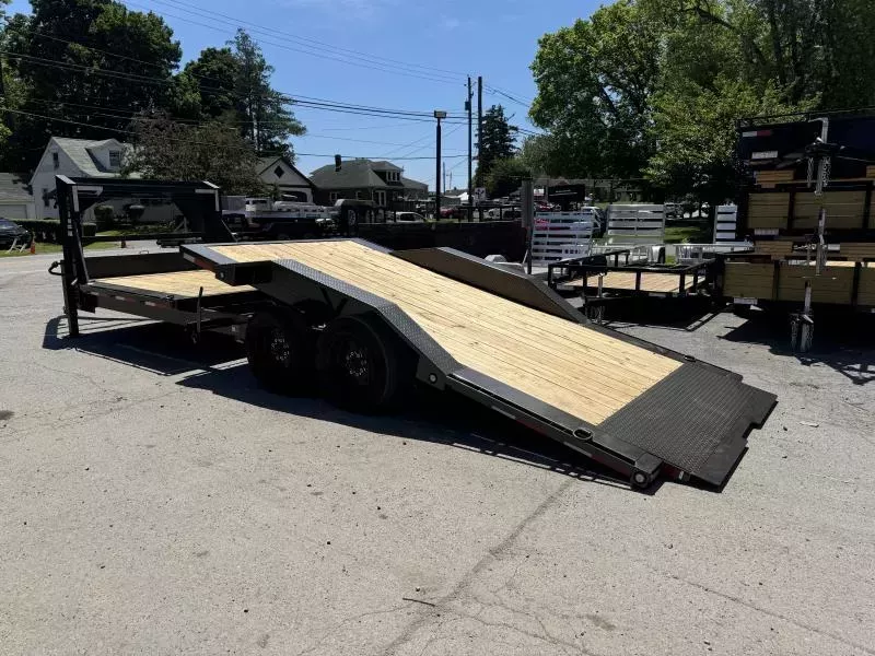 2026 MAXXD 102x24' G8X Gooseneck Gravity Tilt Equipment Trailer 18000# GVW * DEXTER 8000# AXLES * 17.5" SOLID WHEEL 16-PLY RUBBER * 102" DECK/DRIVE OVER FENDERS * STOP/CONTROL VALVE * TORSION SUSPENSION * METALLIC GREY * 12" O.C C/M
