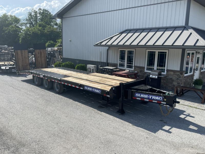 2025 Sure-Trac 102x31' HD Air Brake Deckover Trailer 61000# GVW * TRIPLE DEXTER 22500# AXLES * 2-SPEED DUAL 50K JACKS * HI-TENSILE CONSTRUCTION * TRACTION BARS * EPOXY PRIMER / URETHANE TOPCOAT * 2" OAK DECK * HUTCH 9700 SUSPENSION * (12) 1" D-RINGS