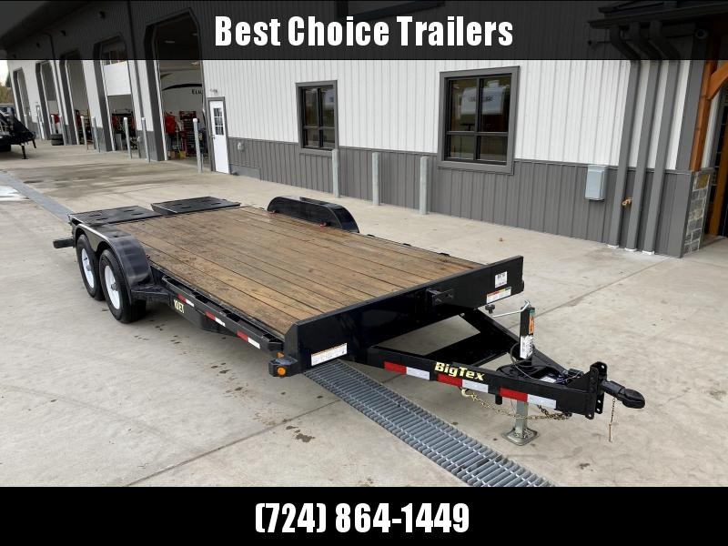 USED 2017 Big Tex 7x18' Equipment Trailer 9990# GVW * FULL WIDTH RAMPS * REMOVABLE FENDERS * RUBRAIL/STAKE POCKETS/D-RINGS * ADJUSTABLE CAST COUPLER * DROP LEG JACK * SPARE TIRE MOUNT USED 2017 Big Tex 7x18' Equipment Trailer 9990# GVW * FULL WIDTH RAMPS * REMOVABLE FENDERS * RUBRAIL/STAKE POCKETS/D-RINGS * ADJUSTABLE CAST COUPLER * DROP LEG JACK * SPARE TIRE MOUNT