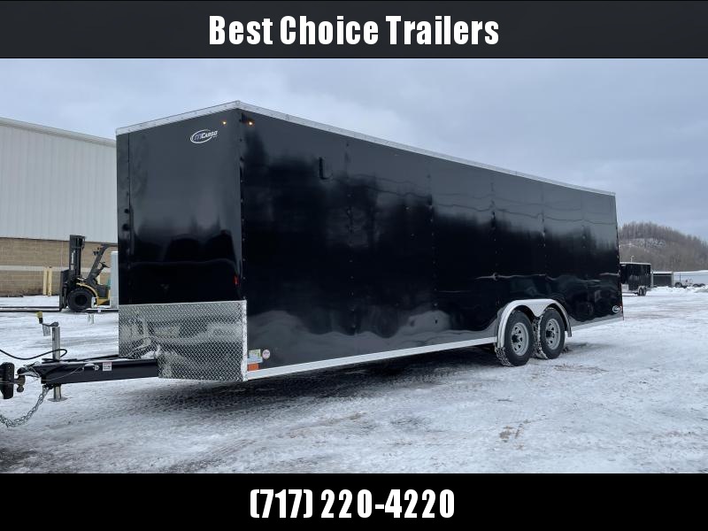 2021 ITI Cargo 8.5x24 Enclosed Car Hauler Trailer 9900# GVW * BLACK EXTERIOR * .030 SEMI-SCREWLESS * RV DOOR * 1 PC ROOF * 3/8" WALLS * 3/4" FLOOR * PLYWOOD * TRIPLE TUBE TONGUE * 6'6" INTERIOR * 24" STONEGUARD * HIGH GLOSS PAINTED FRAME * D-RINGS 2021 ITI Cargo 8.5x24 Enclosed Car Hauler Trailer 9900# GVW * BLACK EXTERIOR * .030 SEMI-SCREWLESS * RV DOOR * 1 PC ROOF * 3/8" WALLS * 3/4" FLOOR * PLYWOOD * TRIPLE TUBE TONGUE * 6'6" INTERIOR * 24" STONEGUARD * HIGH GLOSS PAINTED FRAME * D-RINGS