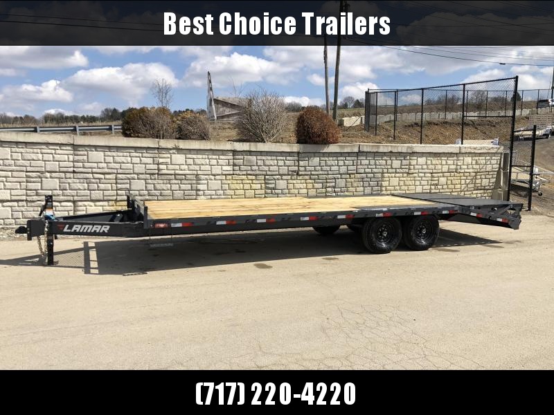 2021 Lamar 102x22' Beavertail Deckover Trailer 14000# GVW * FULL WIDTH (FLIPOVER OR STAND UP) RAMPS + SPRING ASSIST * CHARCOAL * TOOL TRAY * HD COUPLER * I-BEAM FRAME * 16" O.C. C/M * RUBRAIL/STAKE POCKETS/PIPE SPOOLS 2021 Lamar 102x22' Beavertail Deckover Trailer 14000# GVW * FULL WIDTH (FLIPOVER OR STAND UP) RAMPS + SPRING ASSIST * CHARCOAL * TOOL TRAY * HD COUPLER * I-BEAM FRAME * 16" O.C. C/M * RUBRAIL/STAKE POCKETS/PIPE SPOOLS