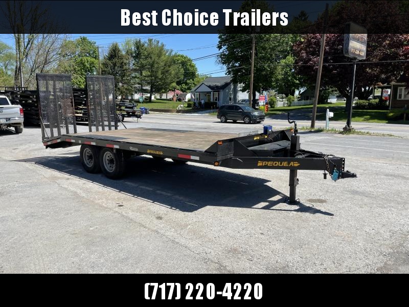 2017 Pequea 102x20' Beavertail Deckover Trailer 14000# GVW * WIDE SPLIT SPRING ASSISTED RAMPS * TOOLBOX * WINCH 2017 Pequea 102x20' Beavertail Deckover Trailer 14000# GVW * WIDE SPLIT SPRING ASSISTED RAMPS * TOOLBOX * WINCH