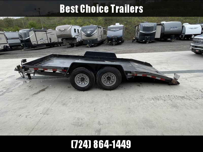 USED 2018 Quality 7x16' Tilt Equipment Trailer 15000# GVW * STEEL FLOOR * FRONT TOOLBOX * NESTLED FRAME * ADJUSTABLE COUPLER * 12K JACK USED 2018 Quality 7x16' Tilt Equipment Trailer 15000# GVW * STEEL FLOOR * FRONT TOOLBOX * NESTLED FRAME * ADJUSTABLE COUPLER * 12K JACK