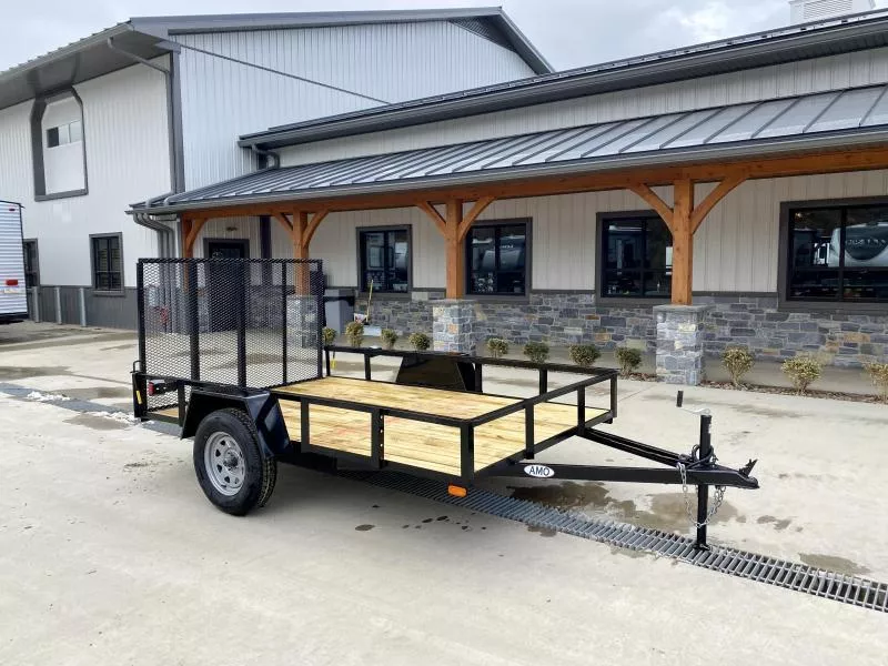2026 AMO 78x12' Utility Landscape Trailer 2990# GVW * 4' GATE * TOOLESS GATE REMOVAL * 3500# AXLE * 15" RADIAL TIRES