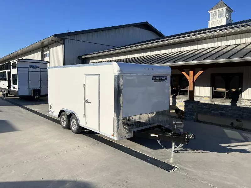 2026 Sure-Trac 8.5x18' Enclosed Contractor Pro 9900# GVW * PLANK FLOOR * RAMP DOOR W/ KNIFE EDGE * COMMERCIAL ENCLOSED TRAILER * IDEAL FOR LANDSCAPER * 5200# AXLES * TORSION * SCREWLESS * EXT TONGUE * ADJUSTABLE COUPLER * BULLNOSE