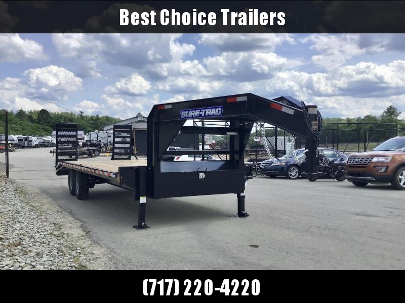 2021 Sure-Trac 102x22 Gooseneck Beavertail Deckover Trailer 15000# GVW * FULL TOOLBOX * DUAL 12K JACKS * DELUXE HD 4" CHANNEL STAND UP RAMPS + SPRING ASSIST * 10" I-BEAM MAINFRAME * CHANNEL SIDE RAIL * RUBRAIL/STAKE POCKETS/D-RINGS * LED'S * POWDERCOATED 2021 Sure-Trac 102x22 Gooseneck Beavertail Deckover Trailer 15000# GVW * FULL TOOLBOX * DUAL 12K JACKS * DELUXE HD 4" CHANNEL STAND UP RAMPS + SPRING ASSIST * 10" I-BEAM MAINFRAME * CHANNEL SIDE RAIL * RUBRAIL/STAKE POCKETS/D-RINGS * LED'S * POWDERCOATED