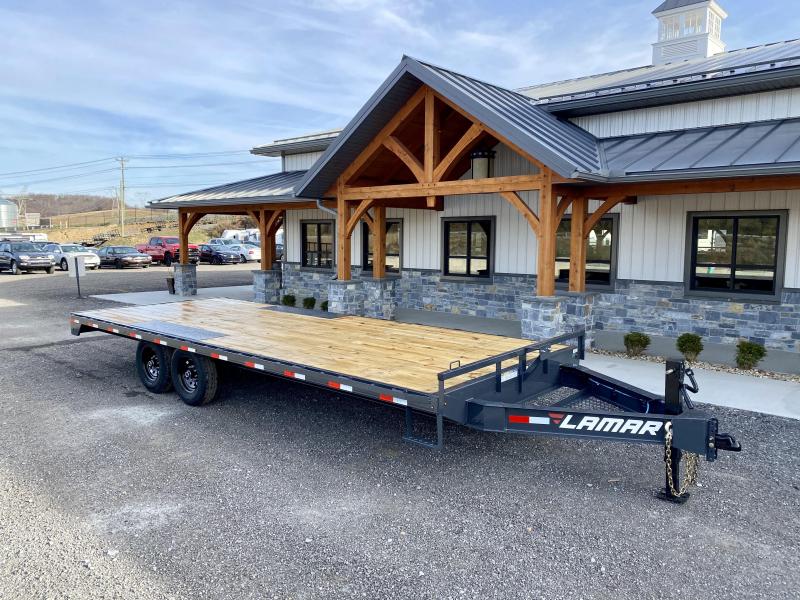 2021 Lamar 102x22' Flatbed Deckover Trailer 14000# GVW * 8' SLIDE IN RAMPS * CHARCOAL * TOOL TRAY * HD ADJUSTABLE COUPLER * I-BEAM FRAME * 16" O.C. C/M * RUBRAIL/STAKE POCKETS/PIPE SPOOLS * CHANNEL SIDE RAIL * 2-SPEED 12K JACK * SPARE MOUNT 2021 Lamar 102x22' Flatbed Deckover Trailer 14000# GVW * 8' SLIDE IN RAMPS * CHARCOAL * TOOL TRAY * HD ADJUSTABLE COUPLER * I-BEAM FRAME * 16" O.C. C/M * RUBRAIL/STAKE POCKETS/PIPE SPOOLS * CHANNEL SIDE RAIL * 2-SPEED 12K JACK * SPARE MOUNT