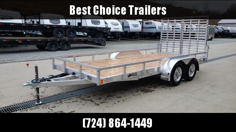 2022 Black Rhino 7x18' Aluminum Utility Trailer 7000# GVW * ALUMINUM WHEELS * TUBE FRAME * TUBE TOP RAIL & UPRIGHTS * TUBE CROSSMEMBERS * SPLIT HD GATE * PROWOOD 2022 Black Rhino 7x18' Aluminum Utility Trailer 7000# GVW * ALUMINUM WHEELS * TUBE FRAME * TUBE TOP RAIL & UPRIGHTS * TUBE CROSSMEMBERS * SPLIT HD GATE * PROWOOD