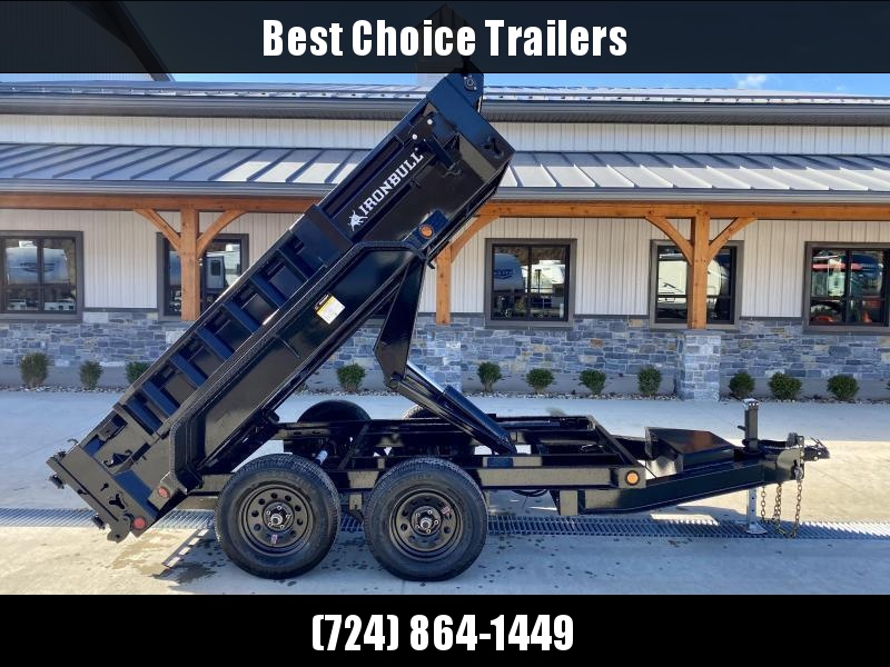 2022 IronBull 5x10' Dump Trailer 7000# GVW * SCISSOR HOIST * TARP KIT * RAMPS * I-BEAM FRAME * INTEGRATED KEYWAY * 10 GA SIDES AND FLOOR * COMBO GATE * ADJUSTABLE COUPLER * DROP LEG JACK * 110V CHARGER 2022 IronBull 5x10' Dump Trailer 7000# GVW * SCISSOR HOIST * TARP KIT * RAMPS * I-BEAM FRAME * INTEGRATED KEYWAY * 10 GA SIDES AND FLOOR * COMBO GATE * ADJUSTABLE COUPLER * DROP LEG JACK * 110V CHARGER