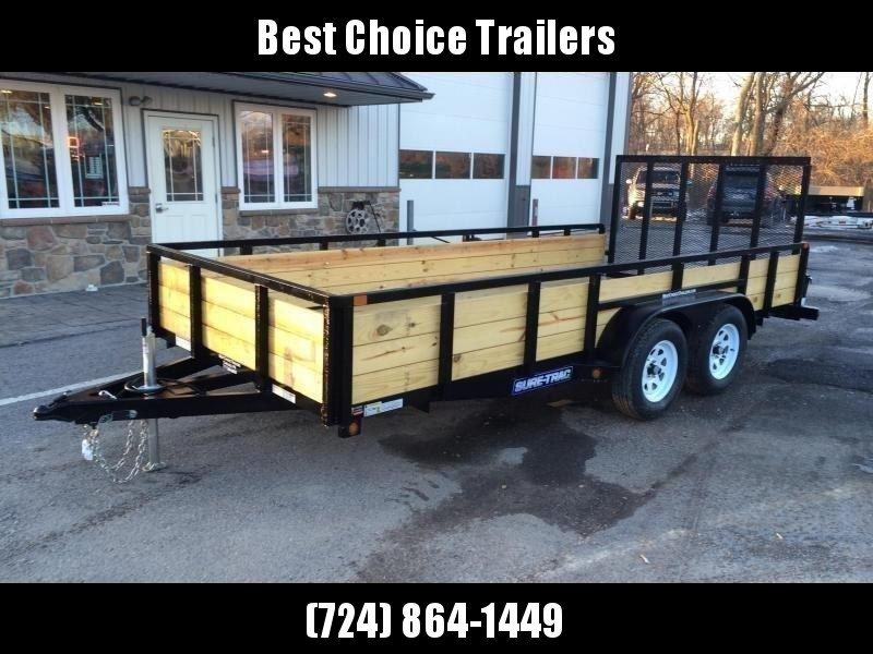 2020 Sure-Trac 7x16' High Side Utility Landscape Trailer 7000# GVW * 24" 3-BOARD HIGH SIDE * 2" TUBE TOP RAIL * 2X2" TUBE GATE C/M + SPRING ASSIST + FOLD FLAT * TOOLESS GATE REMOVAL * SPARE MOUNT * PROTECTED WIRING * SET BACK JACK * TRIPLE TUBE TONGUE * D 2020 Sure-Trac 7x16' High Side Utility Landscape Trailer 7000# GVW * 24" 3-BOARD HIGH SIDE * 2" TUBE TOP RAIL * 2X2" TUBE GATE C/M + SPRING ASSIST + FOLD FLAT * TOOLESS GATE REMOVAL * SPARE MOUNT * PROTECTED WIRING * SET BACK JACK * TRIPLE TUBE TONGUE * D