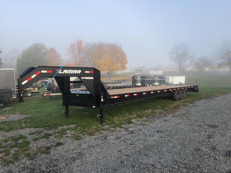 2021 Lamar 102x40' Gooseneck Beavertail Deckover Trailer 21000# GVW * FULL WIDTH (STAND UP OR FLIPOVER) RAMPS * 12" I-BEAM FRAME * FRONT TOOLBOX * DUAL JACKS * BLACK * 16" O.C. C/M * RUBRAIL/STAKE POCKETS/PIPE SPOOLS * 4X8" TUBE BUMPE 2021 Lamar 102x40' Gooseneck Beavertail Deckover Trailer 21000# GVW * FULL WIDTH (STAND UP OR FLIPOVER) RAMPS * 12" I-BEAM FRAME * FRONT TOOLBOX * DUAL JACKS * BLACK * 16" O.C. C/M * RUBRAIL/STAKE POCKETS/PIPE SPOOLS * 4X8" TUBE BUMPE