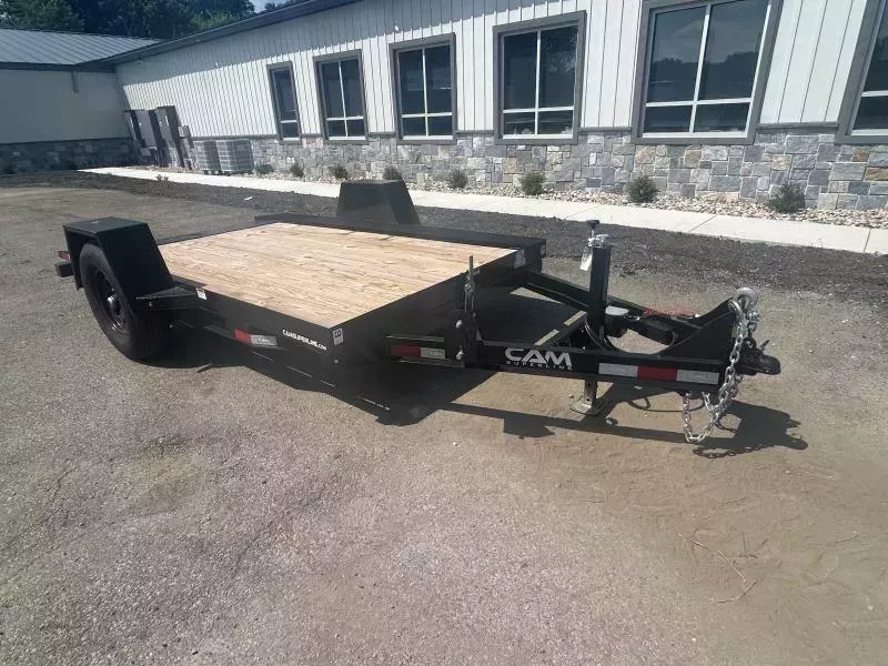 2025 CAM Superline 6x12' 6600# GVW Tilt Equipment Trailer Scissor Hauler * ADJUSTABLE COUPLER * 7K DROP LEG JACK * 5" TONGUE & FRAME * ADJUSTABLE HYDRAULIC CUSHION CYLINDER