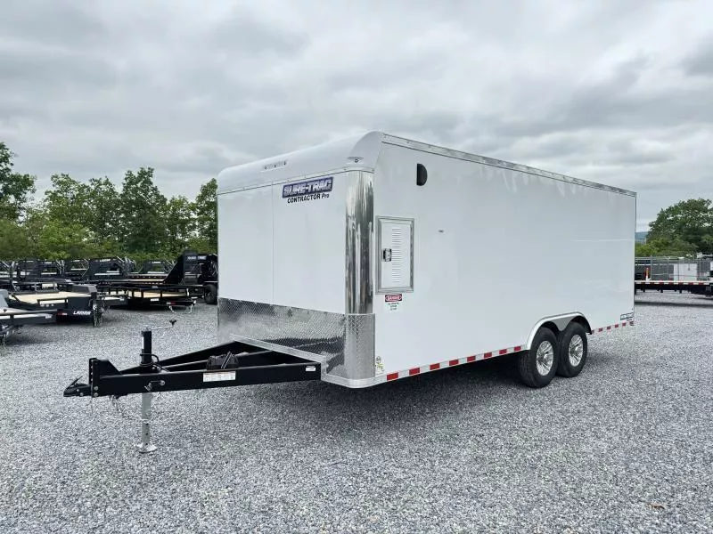 2026 Sure-Trac 8.5x20' Brickman Spec Contractor Pro Commercial Landscape Trailer 14000 GVW * NEARLY EVERY AVAILABLE OPTION * WHITE EXTERIOR * ON-BOARD 51 GAL FUEL TANK * INTEGRATED KNIFE EDGE * OVERHEAD CABINETS * HD HASPS * TUBE C/M * FOLD DOWN WORKBENCH