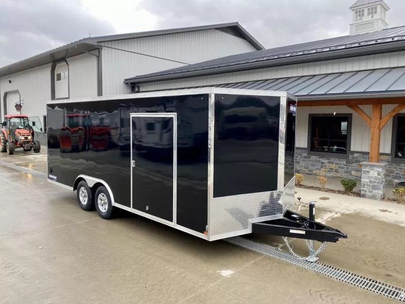2026 Sure-Trac 8.5x20' Enclosed Car Trailer 9900# GVW * BLACK EXTERIOR * 7' HEIGHT - UTV PKG * TORSION AXLES * 7K DROP LEG JACK * SCREWLESS * 48" DOOR * ALUMINUM WHEELS