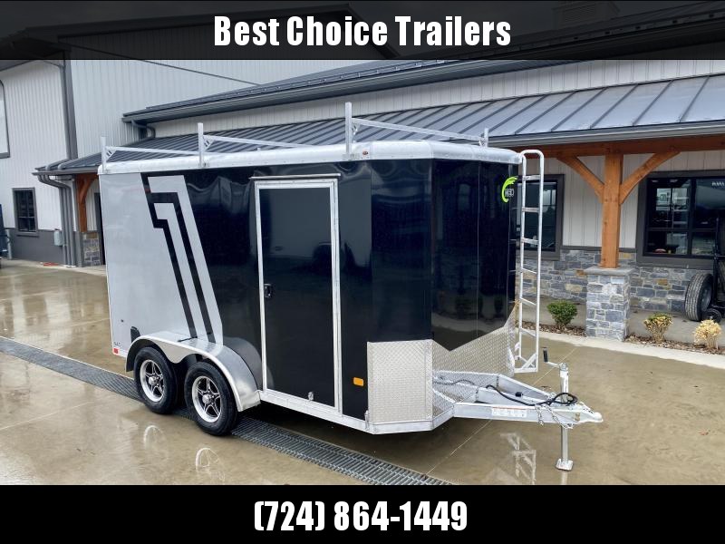 2022 NEO 7x12' NAC Aluminum Bullnose Enclosed Cargo Trailer * JD SLASH 2-TONE * LADDER RACKS AND ACCESS LADDER * BLACK AND SILVER * ALUMINUM WHEELS * 16" O.C. WALLS/CEILING * BARN DOORS 2022 NEO 7x12' NAC Aluminum Bullnose Enclosed Cargo Trailer * JD SLASH 2-TONE * LADDER RACKS AND ACCESS LADDER * BLACK AND SILVER * ALUMINUM WHEELS * 16" O.C. WALLS/CEILING * BARN DOORS