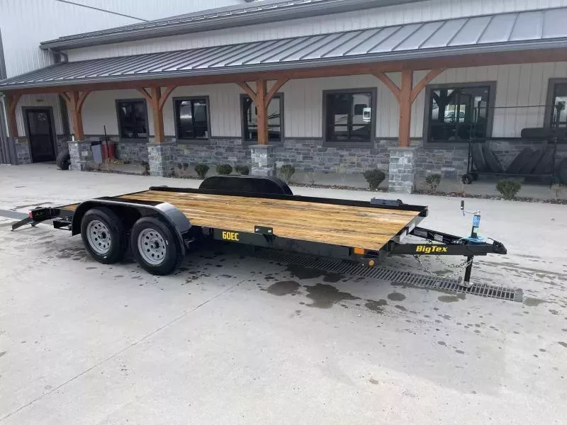 2026 Big Tex Trailers 60EC 7x16' Car Hauler Trailer 6000# GVW * 2-AXLE BRAKES * 5" FRAME * DEXTER AXLES * REMOVABLE FENDERS