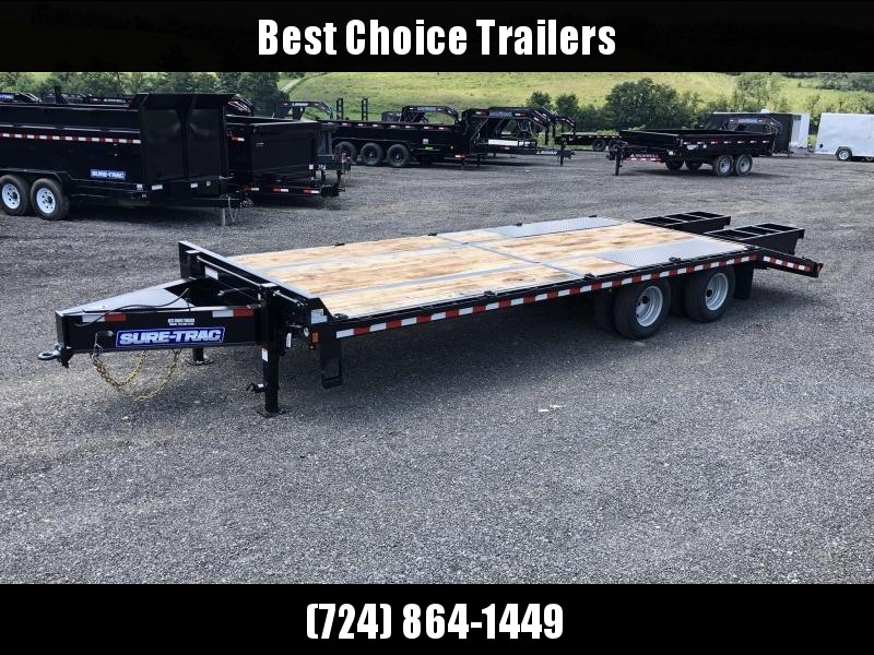 2020 Sure-Trac 102x28' HD Beavertail Deckover Trailer 22500# GVW * FULL WIDTH RAMPS * PAVER SPECIAL * OAK BEAVERTAIL/DECK/RAMPS * DEXTER AXLES * DUAL JACKS * INTEGRATED TOOLBOX * 12" I-BEAM * PIERCED FRAME * (10) 1" D-RINGS * CROSS TRAC BRACING 2020 Sure-Trac 102x28' HD Beavertail Deckover Trailer 22500# GVW * FULL WIDTH RAMPS * PAVER SPECIAL * OAK BEAVERTAIL/DECK/RAMPS * DEXTER AXLES * DUAL JACKS * INTEGRATED TOOLBOX * 12" I-BEAM * PIERCED FRAME * (10) 1" D-RINGS * CROSS TRAC BRACING