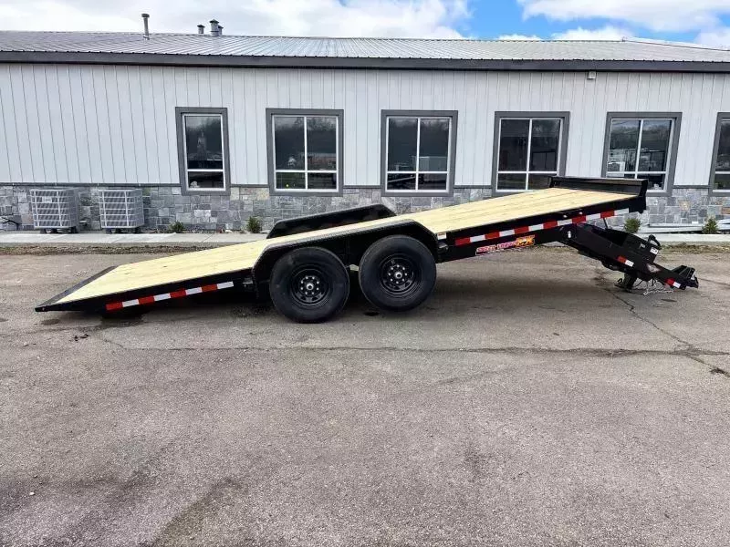 2026 H&H 7x20' Power Tilt Car Hauler Trailer 14000# GVW * POWER TILT * DUAL TOOLBOXES * 6" FRAME * DROP JACK * INTEGRATED TAIL LIGHTS * CHANNEL C/M