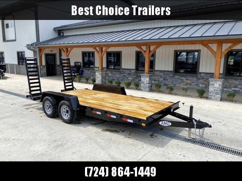 2022 AMO 7x18' Equipment Trailer 9990# GVW * ALL LED LIGHTS * STAND UP RAMPS * BEAVERTAIL * STACKED 5" CHANNEL TONGUE/FRAME * DROP LEG JACK * REMOVABLE FENDERS * CLEARANCE 2022 AMO 7x18' Equipment Trailer 9990# GVW * ALL LED LIGHTS * STAND UP RAMPS * BEAVERTAIL * STACKED 5" CHANNEL TONGUE/FRAME * DROP LEG JACK * REMOVABLE FENDERS * CLEARANCE