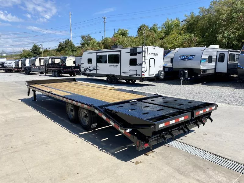 2025 Sure-Trac 102x25' HD Beavertail Deckover Trailer 17600# GVW * 8000# AXLES * 17.5" 16-PLY TIRES * 3 3/8" BRAKES * FULL WIDTH RAMPS * 12" I-BEAM * PIERCED FRAME * RUBRAIL/STAKE POCKETS/PIPE SPOOLS/10 D-RINGS uQTcJMyhunu6