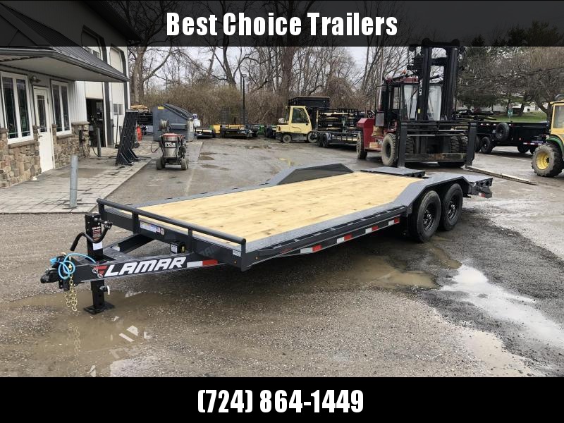 2021 Lamar 102x24' Equipment Trailer 14000# GVW * FULL WIDTH RAMPS * 102" DECK * DRIVE OVER FENDERS * CHARCOAL * D-RINGS * 8IN FRAME UPGRADE 2021 Lamar 102x24' Equipment Trailer 14000# GVW * FULL WIDTH RAMPS * 102" DECK * DRIVE OVER FENDERS * CHARCOAL * D-RINGS * 8IN FRAME UPGRADE