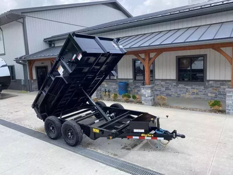 2026 Big Tex Trailers 90SR 6x10' Low Profile Dump Trailer 9990# GVW * UNDERMOUNT RAMPS * OVERSIZE PISTON * 6" TUBE FRAME * DROP LEG JACK * ADJUSTABLE COUPLER * UNDERMOUNT RAMPS * 20" SIDES * 110V CHARGER * TUBE TOPRAIL * 6" CHANNEL TONGUE