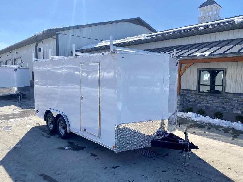 2021 ITI Cargo 8.5x16 Enclosed Cargo Trailer 7000# GVW * BARN DOORS * WHITE EXTERIOR * .030 SEMI-SCREWLESS * RV DOOR * 1 PC ROOF * 3/8" WALLS * 3/4" FLOOR * PLYWOOD * TRIPLE TUBE TONGUE * 6'6" INTERIOR * 24" STONEGUARD * HIGH GLOSS PAINTED FRAME 2021 ITI Cargo 8.5x16 Enclosed Cargo Trailer 7000# GVW * BARN DOORS * WHITE EXTERIOR * .030 SEMI-SCREWLESS * RV DOOR * 1 PC ROOF * 3/8" WALLS * 3/4" FLOOR * PLYWOOD * TRIPLE TUBE TONGUE * 6'6" INTERIOR * 24" STONEGUARD * HIGH GLOSS PAINTED FRAME