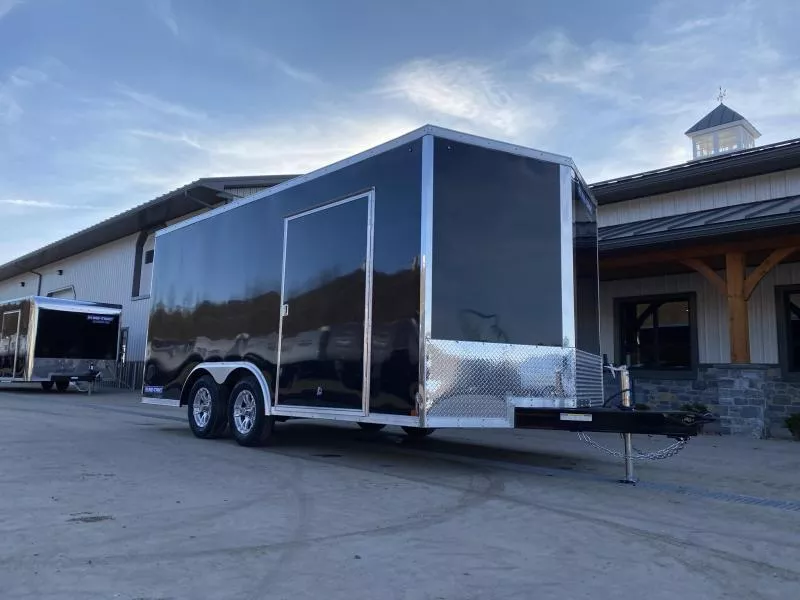 2026 Sure-Trac 8.5x16' Enclosed Cargo Trailer 7000# GVW * BLACK EXTERIOR * 7' HEIGHT - UTV PKG * PRO SERIES * TORSION AXLES * BACKUP LIGHTS * SCREWLESS * 1 PIECE ALUMINUM ROOF * TUBE STUDS * ALUMINUM WHEELS