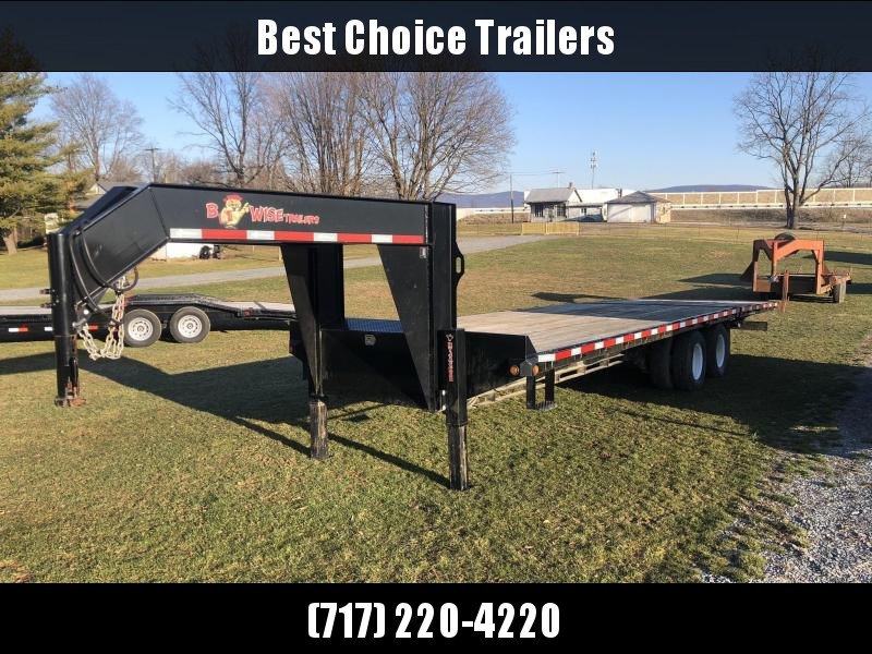 USED 2013 B-Wise Gooseneck Deckover Hydraulic Dovetail 102x30' 20000# GVW * DEXTER AXLES * EOH DISC BRAKES * UNDER FRAME BRIDGE * HYDRAULIC JACKS USED 2013 B-Wise Gooseneck Deckover Hydraulic Dovetail 102x30' 20000# GVW * DEXTER AXLES * EOH DISC BRAKES * UNDER FRAME BRIDGE * HYDRAULIC JACKS