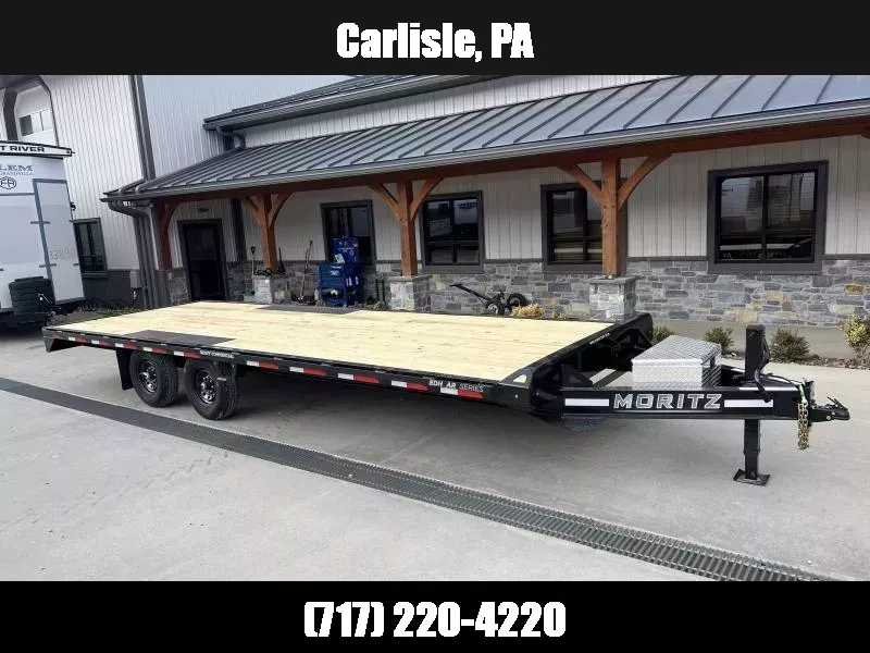 Moritz Trailers 2025 Moritz 102x24' Flatbed Deckover Trailer 14000# GVW * DEXTER AXLES ...