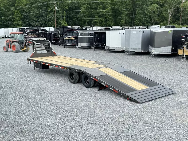 2026 MAXXD 102x32' YDX Gooseneck Hydraulic Dovetail Flatbed Trailer 22500# GVW * 12' DOVETAIL BLACKWOOD W/ CLEATS * WINCH PLATE * 19# PIERCED I-BEAM FRAME * TORQUE TUBE * FRONT & SIDE TOOLBOXES * WIRELESS REMOTE * HDSS SUSPENSION
