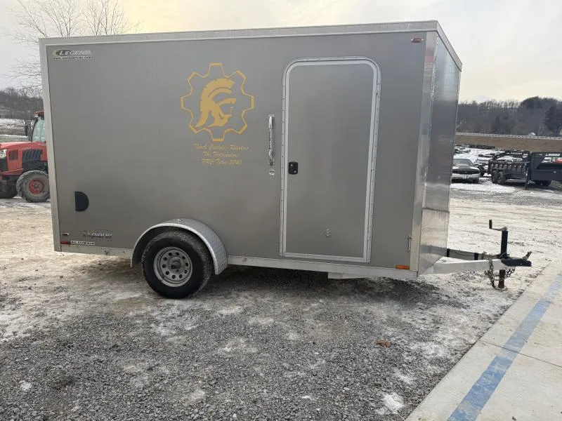 USED Legend 6X12 2990 GVW ENCLOSED CARGO TRAILER * RAMP DOOR *