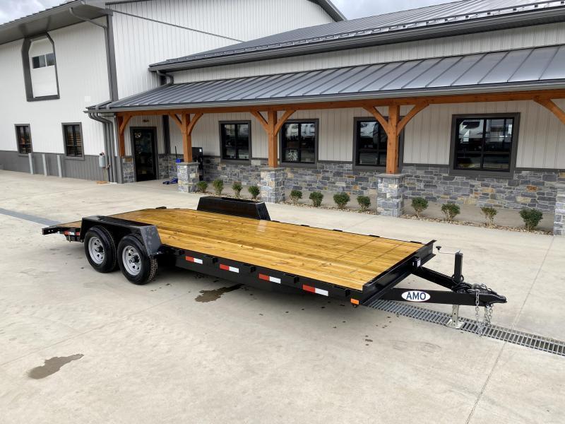 2024 AMO 7x20' Car Hauler Trailer 9990# GVW * ALL LED LIGHTS * SLIDE IN ...