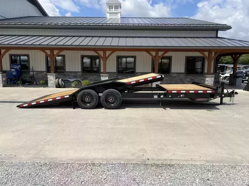 2025 Midsota 102x24 Gravity Tilt Equipment Trailer 22000# GVW * 10000# AXLES * 102" DECK * DRIVE OVER FENDERS * A-FRAME TOOLBOX * URETHANE PAINT * 17.5" RUBBER * HYDRAULIC STOP/CONTROL VALVE