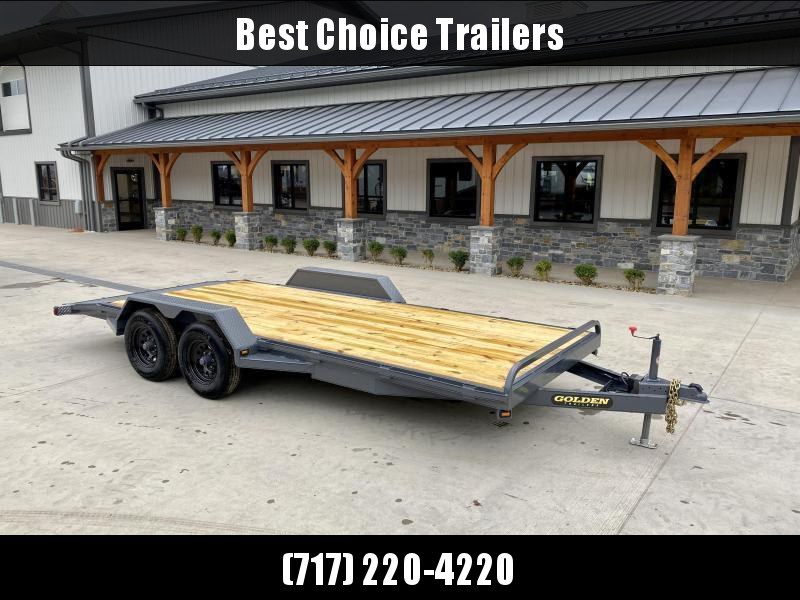 2022 Corn Pro 7x18' Wood Deck Car Hauler 9900# GVW * REAR SLIDE OUT RAMPS * DIAMOND PLATE FENDERS * RUNNING BOARDS * RUBRAIL/STAKE POCKETS/CHAIN SPOOLS * DEMCO EZ LATCH COUPLER * CHAIN TRAY * DP 3' DOVETAIL * URETHANE PAINT * 16" O.C. C/M * CLEARANCE 2022 Corn Pro 7x18' Wood Deck Car Hauler 9900# GVW * REAR SLIDE OUT RAMPS * DIAMOND PLATE FENDERS * RUNNING BOARDS * RUBRAIL/STAKE POCKETS/CHAIN SPOOLS * DEMCO EZ LATCH COUPLER * CHAIN TRAY * DP 3' DOVETAIL * URETHANE PAINT * 16" O.C. C/M * CLEARANCE