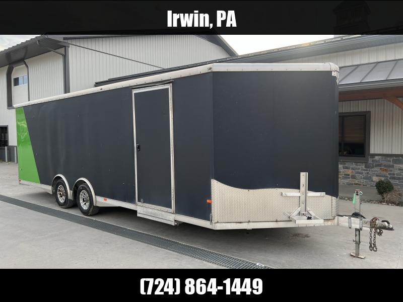USED NEO 8.5x24 ENCLOSED CAR HAULER 9990 GVW * FULL ESCAPE DOOR * EXTRUDED ALUMINUM FLOOR * 2-TONE EXTERIOR * 5200# TORSION * SPREAD AXLES 1750183919