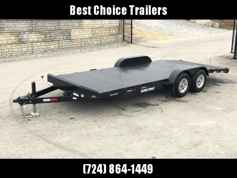 2020 Sure-Trac 7x24' Steel Deck Car Hauler 9900# GVW * 4' BEAVERTAIL * LOW LOAD ANGLE * ALUMINUM WHEELS * 5" TUBE TONGUE/FRAME * AIR DAM * RUBRAIL/STAKE POCKETS/D-RINGS * REMOVABLE FENDER * FULL SEAMS WELDS * REAR SLIDEOUT PUNCH PLATE RAMPS 2020 Sure-Trac 7x24' Steel Deck Car Hauler 9900# GVW * 4' BEAVERTAIL * LOW LOAD ANGLE * ALUMINUM WHEELS * 5" TUBE TONGUE/FRAME * AIR DAM * RUBRAIL/STAKE POCKETS/D-RINGS * REMOVABLE FENDER * FULL SEAMS WELDS * REAR SLIDEOUT PUNCH PLATE RAMPS