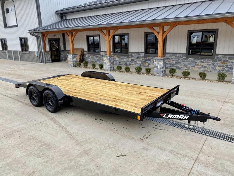 2021 Lamar 7x18 7000# Wood Deck Car Hauler Trailer * REMOVABLE FENDERS * EXTRA STAKE POCKETS * 5" CHANNEL FRAME * COLD WEATHER HARNESS * REAR RAMPS 2021 Lamar 7x18 7000# Wood Deck Car Hauler Trailer * REMOVABLE FENDERS * EXTRA STAKE POCKETS * 5" CHANNEL FRAME * COLD WEATHER HARNESS * REAR RAMPS