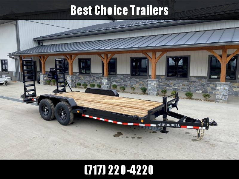 2022 Ironbull 7x18' Equipment Trailer 14000# GVW * KNIFEEDGE RAMP W/ ADJUSTABLE SUPPORT * REMOVABLE FENDERS * 16" O.C. STRUCTURAL CHANNEL C/M * RUBRAIL/STAKE POCKETS/PIPE SPOOLS/D-RINGS * ADJUSTABLE CAST COUPLER * 12K JACK * DEXTER'S * CLEARANCE 2022 Ironbull 7x18' Equipment Trailer 14000# GVW * KNIFEEDGE RAMP W/ ADJUSTABLE SUPPORT * REMOVABLE FENDERS * 16" O.C. STRUCTURAL CHANNEL C/M * RUBRAIL/STAKE POCKETS/PIPE SPOOLS/D-RINGS * ADJUSTABLE CAST COUPLER * 12K JACK * DEXTER'S * CLEARANCE