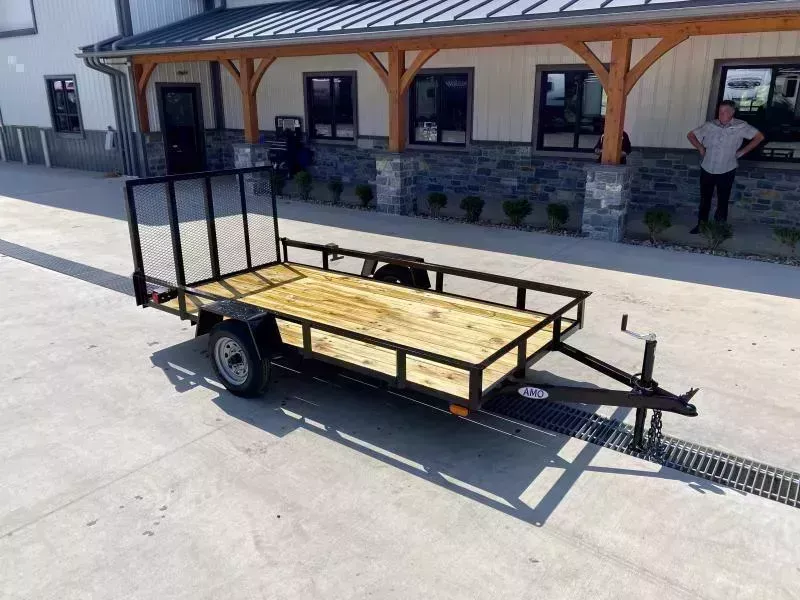 2026 AMO 5x10' Angle Iron Utility Landscape Trailer 2200# GVW * GATE * A-FRAME TONGUE * A-FRAME JACK * 2" BALL