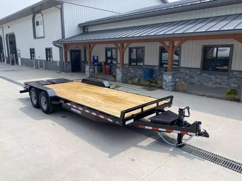 2026 Sure-Trac 7x22' Equipment Trailer 14000# GVW * FULL WIDTH RAMPS W/ SPRING ASSIST * 12K JACK * RUBRAIL/STAKE POCKETS/D-RINGS * SPARE MOUNT